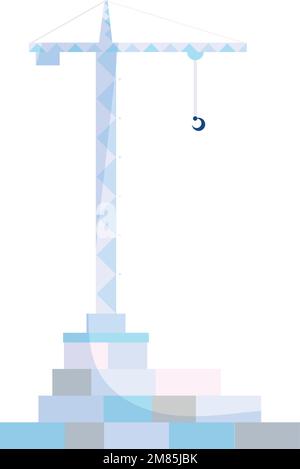 Isolierte farbige Konstruktion Kransymbol flache Konstruktion Vektor Stock Vektor