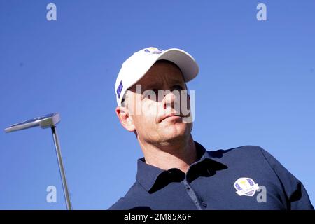 Dateifoto von 03-10-2022 von Luke Donald, der hofft, dass der erste Hero Cup den idealen „Sprungbrett“ zur Wiedererlangung des Ryder Cup im September bieten wird. Ausgabedatum: Donnerstag, 12. Januar 2023. Stockfoto