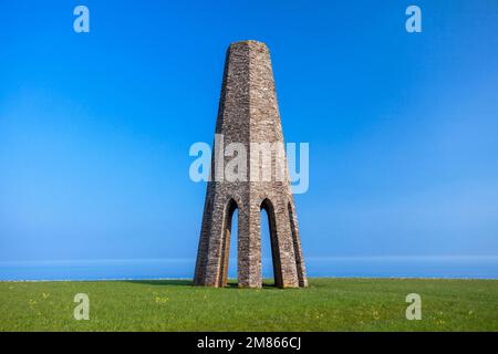 UK, England, Devon, The Kingswear Daymark (Day Beacon oder „The Tower“) Stockfoto