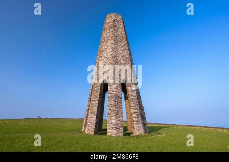 UK, England, Devon, The Kingswear Daymark (Day Beacon oder „The Tower“) Stockfoto