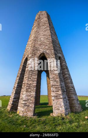 UK, England, Devon, The Kingswear Daymark (Day Beacon oder „The Tower“) Stockfoto