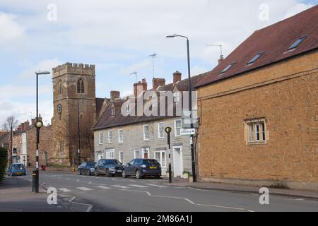 Houses in Shipston on Stour in Warwickshire, im Vereinigten Königreich Stockfoto