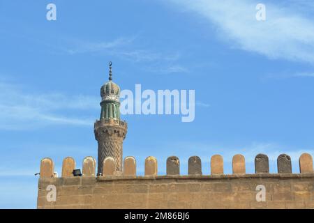 Die Sultan Al-Nasir Muhammad ibn Qalawun Moschee, eine Moschee aus dem frühen 14. Jahrhundert an der Zitadelle in Kairo, Ägypten, erbaut vom Mamluk Sultan Al-Nasr Muhamm Stockfoto