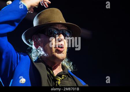 Udo Lindenberg ist deutscher Sänger, Schlagzeuger und Komponist. Stockfoto