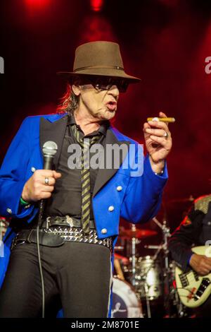 Udo Lindenberg ist deutscher Sänger, Schlagzeuger und Komponist. Stockfoto