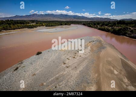 Du, der Gelbe Fluss in qinghai Stockfoto