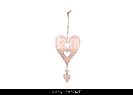 Schnürzeug zum Aufhängen mit verschiedenen Figuren. Geschenk zu Weihnachten, Ostern, Valentinstag, Feiertag, Winter, Sommer, Frühling, Geburtstag Stockfoto