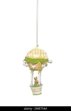 Schnürzeug zum Aufhängen mit verschiedenen Figuren. Geschenk zu Weihnachten, Ostern, Valentinstag, Feiertag, Winter, Sommer, Frühling, Geburtstag Stockfoto