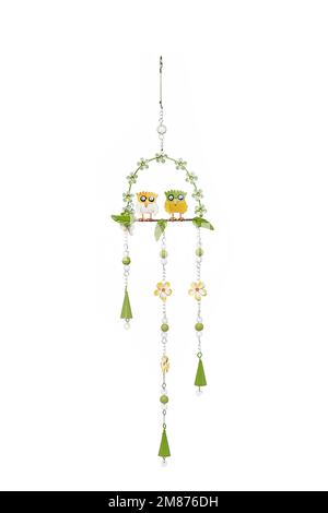 Schnürzeug zum Aufhängen mit verschiedenen Figuren. Geschenk zu Weihnachten, Ostern, Valentinstag, Feiertag, Winter, Sommer, Frühling, Geburtstag Stockfoto