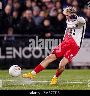 VEGHEL, NIEDERLANDE - 12. JANUAR: Taylor Booth vom FC Utrecht während des Spiels der niederländischen TOTO KNVB Cup Runde 2 zwischen Blauw Geel '38 und FC Utrecht im Prins Willem Alexander Sportpark am 12. Januar 2023 in Veghel, Niederlande (Foto von Joris Verwijst/Orange Pictures) Stockfoto