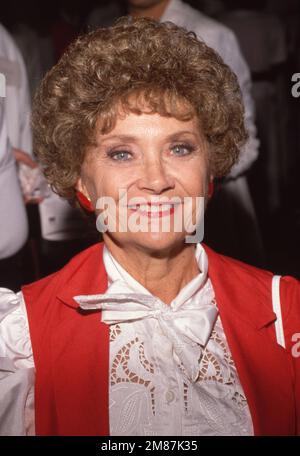 Estelle Getty at the AIDS Project Fund Garden Party at One Institute in Los Angeles, Kalifornien, 06. August 1988 Kredit: Ralph Dominguez/MediaPunch Stockfoto