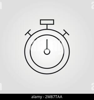 Linienstil für Alarmvektorsymbole für Web und Mobile Stock Vektor