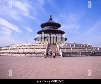 Halle des Gebets für gute Ernte, Tempel des Himmels, Dongcheng, Peking, Peking und Nordosten, Die Volksrepublik China Stockfoto