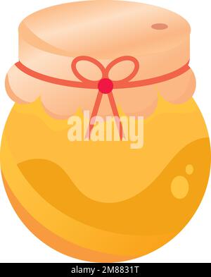 Isoliertes traditionelles Honigglas Symbol farbiges Design Vektor Stock Vektor