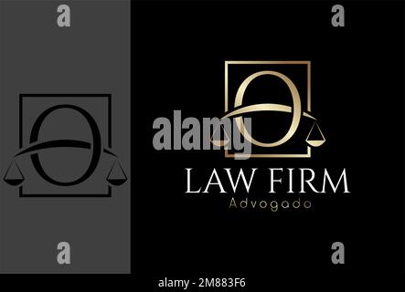 Logo, Advocacy Logo basierend auf dem Anfangsbuchstaben O Stock Vektor
