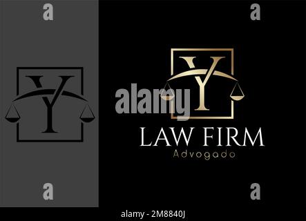 Logo, Advocacy Logo basierend auf dem Anfangsbuchstaben Y Stock Vektor