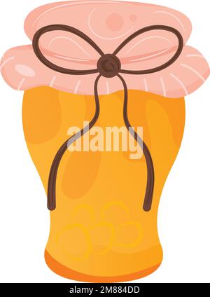 Isoliertes traditionelles Honigglas Symbol farbiges Design Vektor Stock Vektor