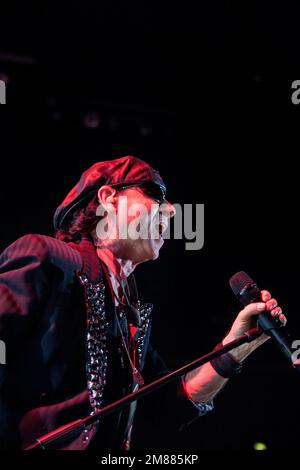 Klaus Meine, Sänger und Gründer der deutschen Rockband-Skorpione, lebt auf der Bühne. Lissabon, 2011 Stockfoto