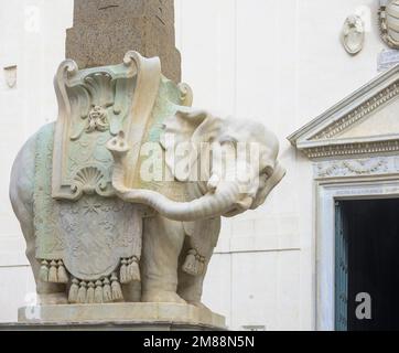 Berninis Elefant, Rom, Italien Stockfoto