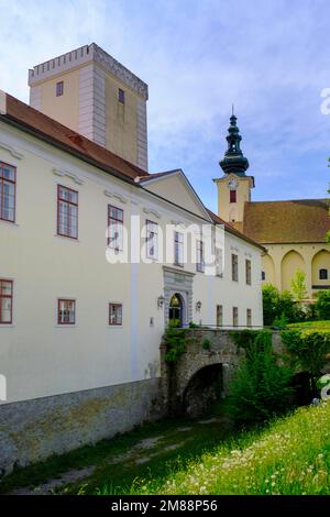 Rathaus, St. Peter im Schloss der Au, St. Peter in der Au, Mostviertel, Niederösterreich, Österreich, Europa Stockfoto