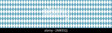 bayerisches Muster für oktoberfest. deutsche blaue Rhombus-Textur. Vektordarstellung Stock Vektor