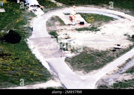 Luftaufnahme eines Abschnitts des Marinestützpunkts Rota. Basis: Marinestützpunkt, Rota-Land: Spanien (ESP) Stockfoto