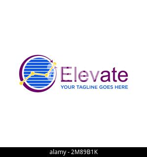 Einfaches Diagramm oder Tauschen Sie mit einem Kreispfeil ein Grafiksymbol Logo Design abstraktes Konzept Vektormaterial. In Verbindung mit der Karte oder dem Handel Stock Vektor