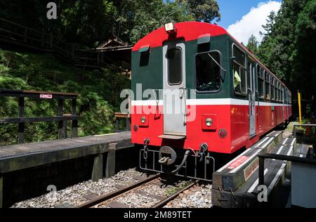 Taiwan alishan, kleiner Zug Stockfoto