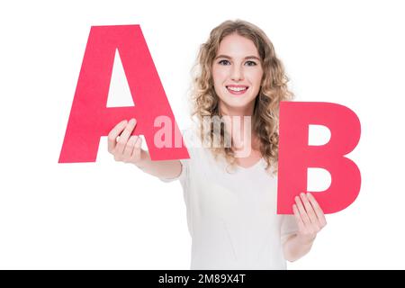 Glückliche ausländische Lehrerinnen Stockfoto