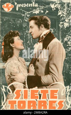 MARGARET LINDSAY und VINCENT PRICE im HAUS DES REGISSEURS DER SIEBEN GABLES 1940, JOE MAY Novel Nathaniel Hawthorne Kleider Vera West Musik Frank Skinner Universal Pictures Stockfoto