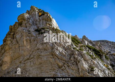 Wanderung über Plemenice nach Triglav Stockfoto