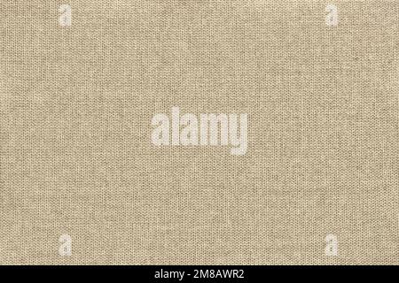 Beige Baumwolle gewebte Sofa Kissen Stoff Textur Hintergrund. Hochauflösende Fotografie Stockfoto