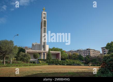 St. Wenzelskirche in Vrsovice - Prag, Tschechische Republik Stockfoto