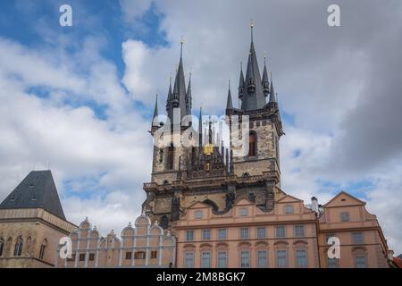 Kirche unserer Lieben Frau vor Tyn - Prag, Tschechische Republik Stockfoto