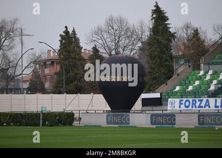 Stadio di Monigo die Heimat von Benetton, Rugby in Treviso Italien während eines URC-Spiels im Januar 2023 Stockfoto