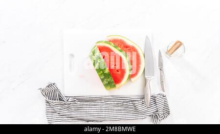 Chili Limette Wassermelone knallt Stockfoto
