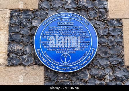 St. Augustine Church, Ramsgate, entworfen von Pugin Stockfoto