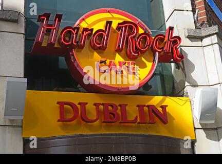 Hard Rock Cafe, 12 Fleet St, Temple Bar, Dublin, D02 NW56, Irland Stockfoto