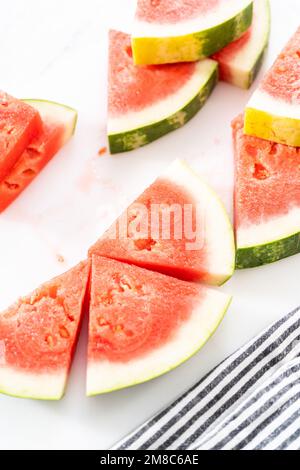 Chili Limette Wassermelone knallt Stockfoto