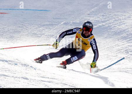 2023 FIS ALPINE WORLD CUP SKI , SG MENWengen, Swiss, SUI 2023-01-13 - Friday Image Shows KILDE Aleksander Aamodt (NOR) FIRST KLASSIFIED Stockfoto