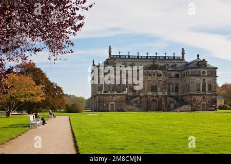 Das große Gartenpalais in Dresden, Deutschland Stockfoto