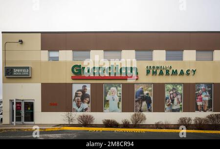 Guardian Apotheke-Store-Front. I.D.A., Remedy’s Rx sind kanadische unabhängige Eigentümer und Betreiber einer örtlichen Apotheke. HALIFAX, KANADA - JANUAR 2023 Stockfoto