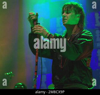 Julian Casablancas in einem Konzert im Hammerstein Ballroom in New York Stockfoto