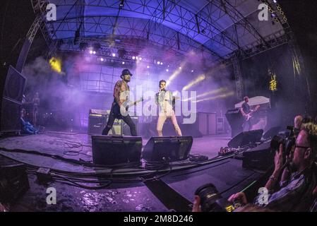 Janes Addiction im Konzert im Stone Pony in Asbury Park, New Jersey Stockfoto