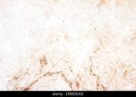 Hellbeiger marmorierter strukturierter Steinhintergrund. Einfarbige braune Grunge-Marmorstruktur. Stockfoto
