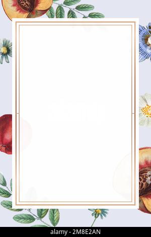 Blumen Sommer Rahmen Vektor Vintage Zeichnung Stock Vektor