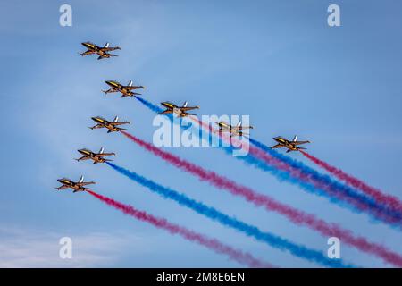 Air Force Black Eagles Aerobatic Team der Republik Korea, Old Warden Airfield, Biggleswade, Bedfordshire, Vereinigtes Königreich Stockfoto
