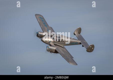 Miles M65 Gemini 1A G-AKHP, Old Warden Airfield, Biggleswade, Bedfordshire, Großbritannien Stockfoto