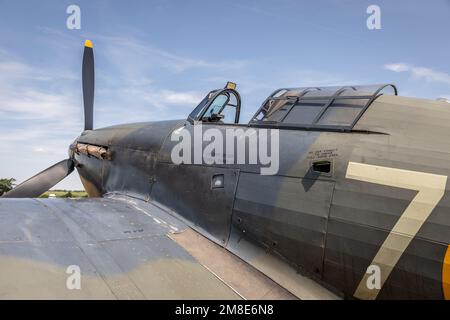 Hawker Sea Hurricane Mk.IB 'Z7015', Old Warden Airfield, Biggleswade, Bedfordshire, Vereinigtes Königreich Stockfoto