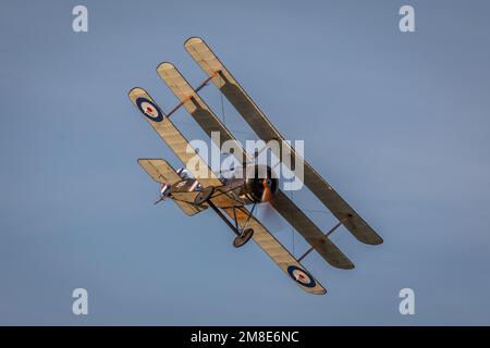 Sopwith Triplane N6290, Old Warden Airfield, Biggleswade, Bedfordshire, Großbritannien Stockfoto